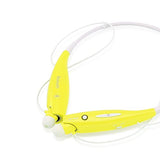 GEARONIC TM Wireless Sport Stereo Headset Bluetooth Earphone Headphone Compatible with Android or iPhone - Yellow