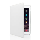 GEARONIC TM for Apple iPad Air 2 360 Degree Rotating Stand Smart Cover PU Leather Swivel Case - White