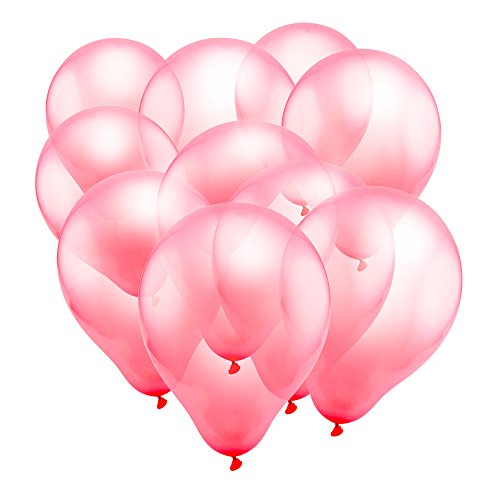 GEARONIC TM 100pcs 10 inch Colorful Round Birthday Wedding Party Latex Balloon Decor Decoration - Hot Pink