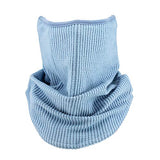 Winter Neck Gaiter Warmer Face Scarf Cover Dust Sun Protection Windproof Mask for Ourdoor Activity- Light Blue