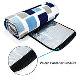 Oct17 Extra Large Picnic Blanket Outdoor Water-Resistant Foldable Beach Mat Sleeping Pads for Camping Hiking Rug Spring Summer Grass (Mixblue)