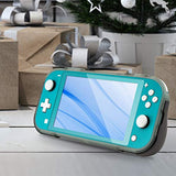 Protective TPU Hard PC Hybrid Back Cover Stand Grip Case for Nintendo Switch Lite 2019 Slim Fit Light Weight - Gray