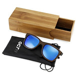 Oct17 Bamboo Wood Wooden Polarized Lens Sunglasses Real Eyewear Sunglass Men Women - Silver