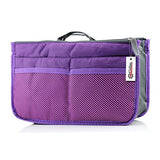 GEARONIC TM Lady Women Travel Insert Organizer Compartment Bag Handbag Purse Large Liner Tidy Bag - Purple