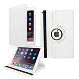 GEARONIC TM for Apple iPad Air 2 360 Degree Rotating Stand Smart Cover PU Leather Swivel Case - White